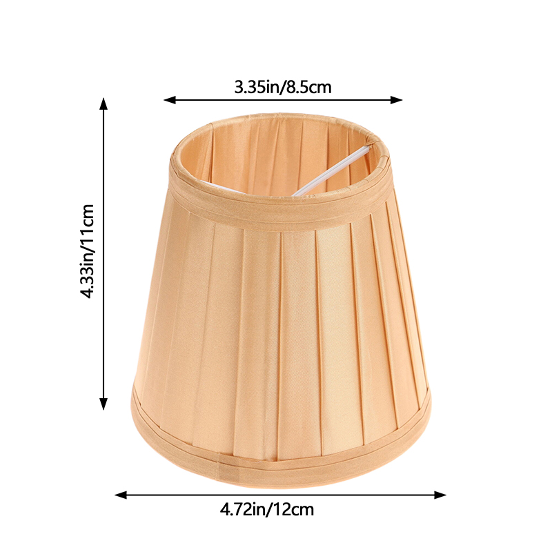 Moderner Kronleuchter-Lampenschirm aus Stoff, Durchmesser 12 cm, aufsteckbarer Mini-Wandlampenschirm, Schlafzimmer-Nachttisch-Stehlampenschirm