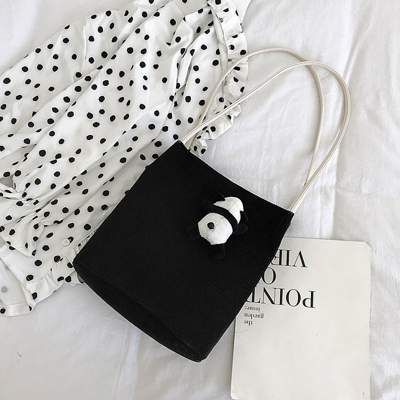 Grote boodschappentassen, schattige, eenvoudige boodschappentas, opvouwbare stevige corduroy tas, casual damestassen: 4