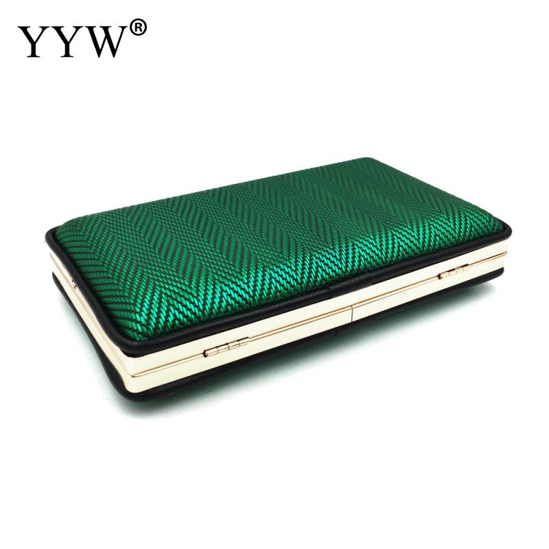 Green Weave Clutch Bag Met Ketting Vrouwelijke Handtas Vintage Pochette Femme Bruiloft Clutch Bags Voor Vrouwen Crystal Bolso Mujer