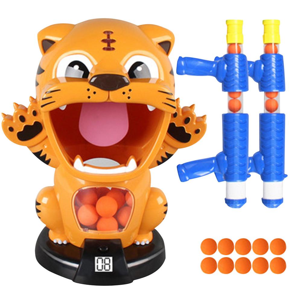 Pistolet zabawki zasilany powietrzem bezpieczeństwo miękki pocisk pistolety uderzyć głodny strzelanie kaczka elektroniczna gra cel kula zabawka dla dzieci odkryty kryty prezent