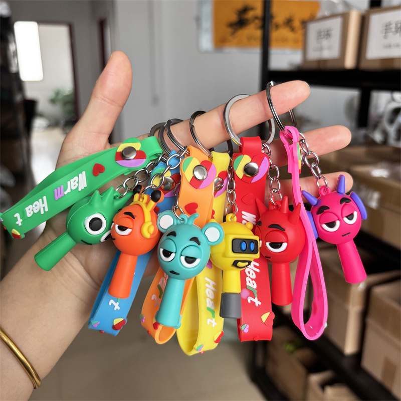 2025Sprunki sleutelhangers Sprunki beeldje Oren Raddy Grey Brud Vineria hanger sleutelhanger autosleutelhanger accessoires verjaardagscadeaus