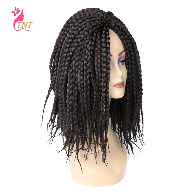 Tmt Gehaakte Vlechten Haar Korte Doos Vlechten 14 ''Synthetische Twist Vlechten Hair Extensions Bordeaux Haak Doos Vlechten 12 Strengen