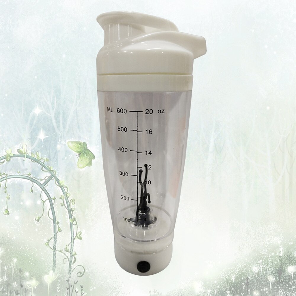 1 Pc Protein Shaker Bottle Vortex Mixer Tornado Shaker Cup 600ml Automatic Portable Battery Operated Stirring Shaker