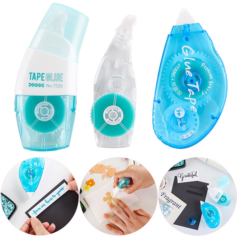 2 tipi di puntini biadesivi nastro riposizionabile corridore/linea solida adesivo nastro adesivo distributore fai da te 26 piedi