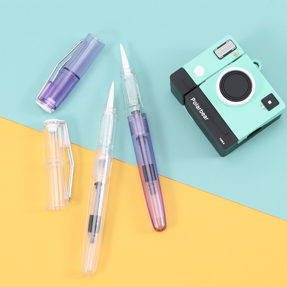 Practical 135*13mm Transparent Writing Pen for Traditional Chinese Calligraphy Practice Watercolor Acrylic Painting Drawing Pen