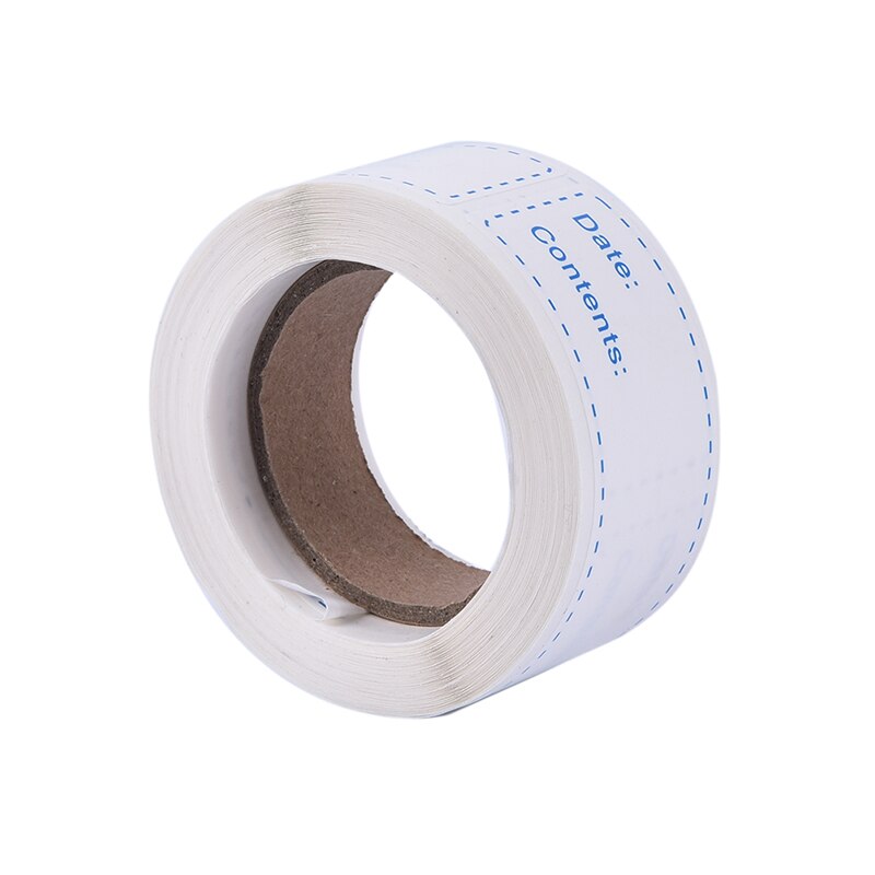 150Pcs/Roll Verwijderbare Tags Makkelijk Schoon Datum Diy Voedsel Opslag Thuis Keuken Lijm Koelkast Geen Residu Vriezer Label stickers
