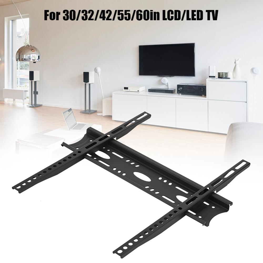 Tv väggfäste maxad belastning 50kg inte löst för 30/32/42/55/60 tum lcd/led tv-hållare stöd bildskärmsfäste enkel installation