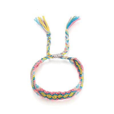 Bracelet d'amitié tressé coloré pour hommes et femmes, chaîne brésilienne en coton, cordon Hippie Surf, bijoux bohème: 2