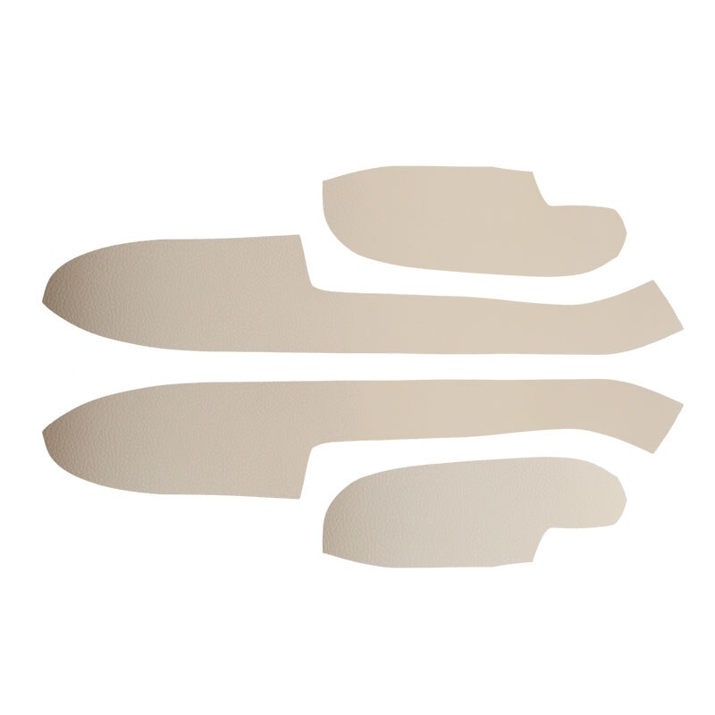 Manija de puerta Interior de coche, apoyabrazos/Panel de puertas, cubierta de cuero de microfibra, decoración, para Ford Focus 2005, 2006, 2007, , 4 Uds.: 4xdoor armrest Beige