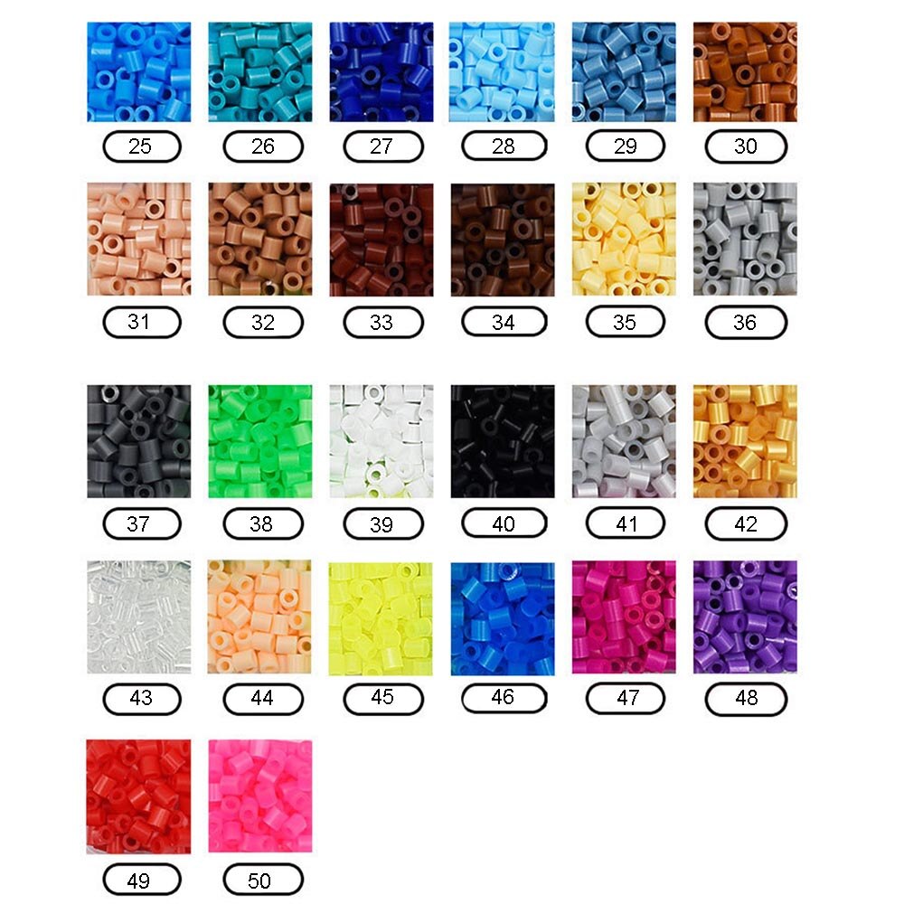 1000pcs 5mm/2.6mm EVA Hama Perler Kralen Speelgoed Kids Fun Craft DIY Handmaking Zekering Kraal Multicolor intelligentie Educatief Speelgoed