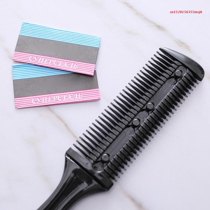 Hair Cut Styling Kapper Schaar Scheermes Magic Blade Kam Kappers Tool Kit Dubbelzijdige Messen Haar Schaar Voor
