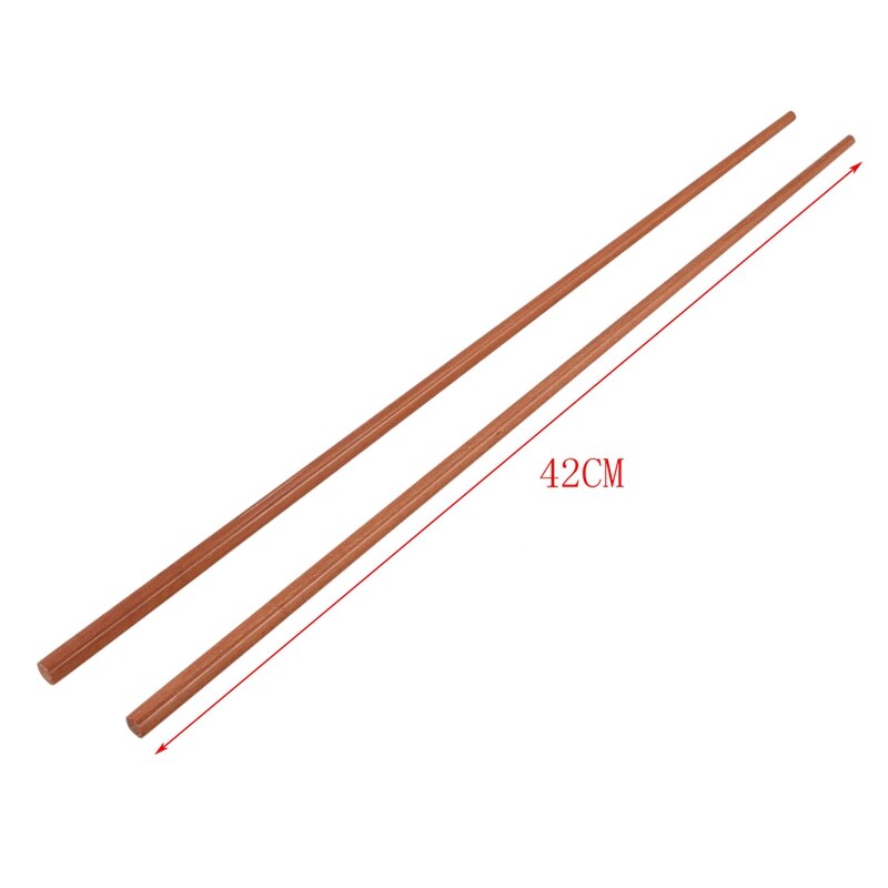 1 par de palillos de madera de hierro para cocinar, 42Cm de longitud y 1 pieza de cocina, cubierta de olla de madera multifuncional, tapa de sartén