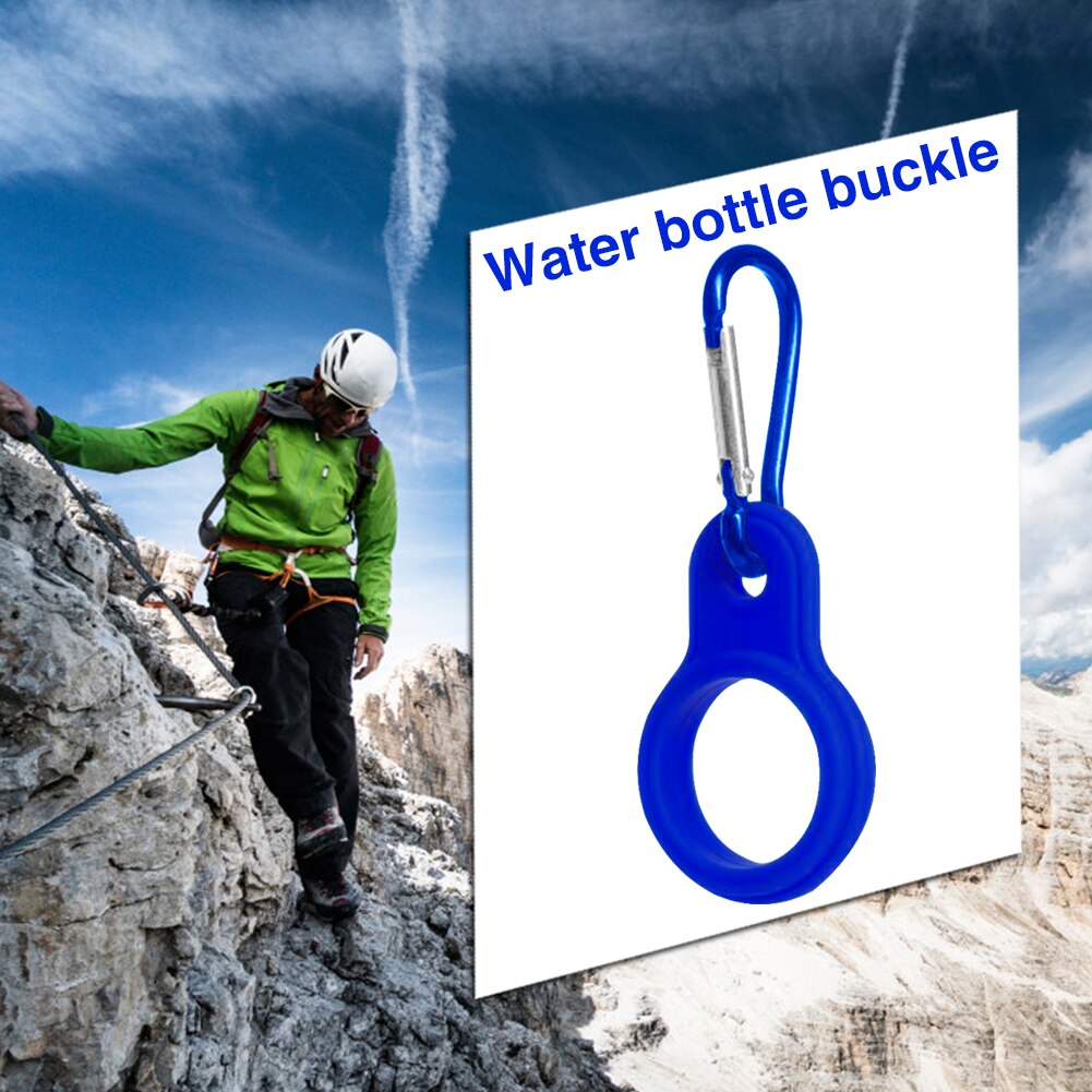 Siliconen Sport Waterkoker Gesp Haak Outdoor Klimmen Bidonhouder Karabijnhaak Camping Wandelen Gereedschap