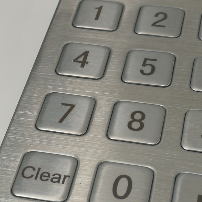 Roestvrij Staal Toetsenbord Met USB Interface voor Kiosk/Metalen Toetsenbord voor Elektronische Locker Systemen