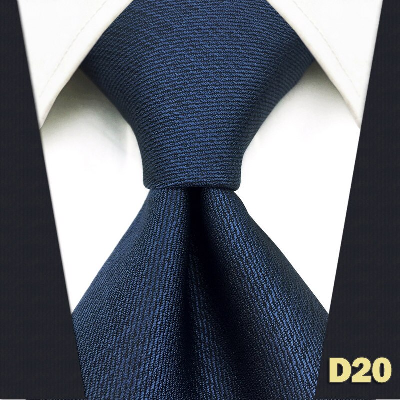 Krawatten Silk Business Krawatten für Herren Extra lange größe 63 "160cm Navy Blauen Streifen Hochzeit: DX20
