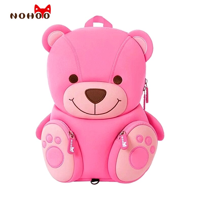 NOHOO sac à dos enfants mignon étanche enfant en bas âge sac à dos 3D dessin animé sacs d'école pour filles sac de voyage pour enfants