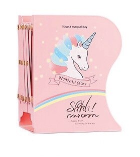 Kawaii Karikatur Metall Buchstütze Notizbuch Stehend dehnen Einstellbare Buch Stehen Buch Halfter Organizer Sekretariat Heimat Dekoration: 002