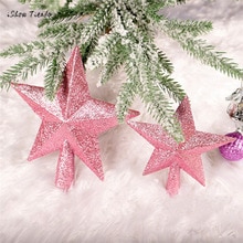 Bleke kerstboom top ster Topper Glitter afwerking 15cm ster voor top Kerstboom Decoraties voor Huis navidad