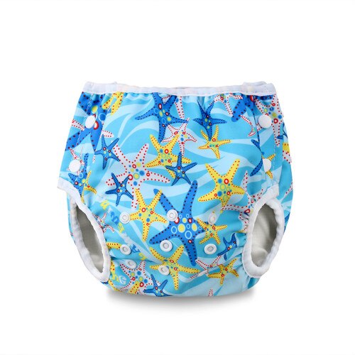 Baby Baby Jongen Meisjes Dierlijke Verstelbare Swim Luier Waterdichte Zwembroek: E