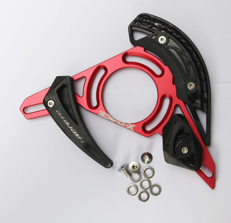 Aoperate MTB Kettenführung System DH downhill fahrrad kettenführung Kette Tropfen Catcher bike teil fahrrad-kettenschutz: ISCG 05C Red