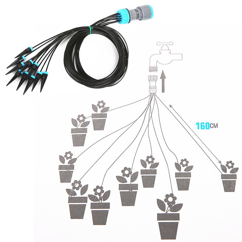 10Pcs/Lot Drip Irrigation Kit Garden Plant Watering System Vegetables Fruit Micro Irrigation Water-Saving System Dropper Tools