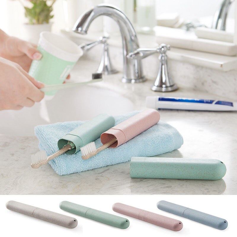 Portable Kids Toothbrush Storage Box Travel Toothbrush Holder Case Camping Anti-Bacterial Toothbrush Cover