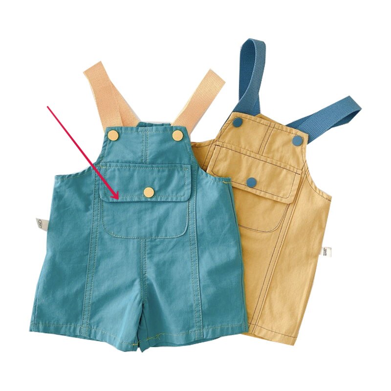 Monos de verano para bebé, peto de Color amarillo, verde y sólido sin mangas con cuello cuadrado, mono de pierna ancha, ropa holgada para niños E092, 2022: green / 100cm 3Year