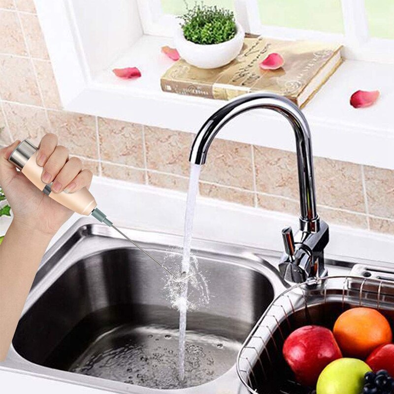¡Producto en oferta! Espumador de leche portátil, batidor eléctrico de espuma con batería, Espumador para leche, café, Latte, capuchino, Choco