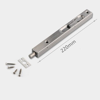 Household Stainless steel Hidden Security door latch Indoor wooden door concealed bolt Sliding Door Lock Furniture hardware: A4