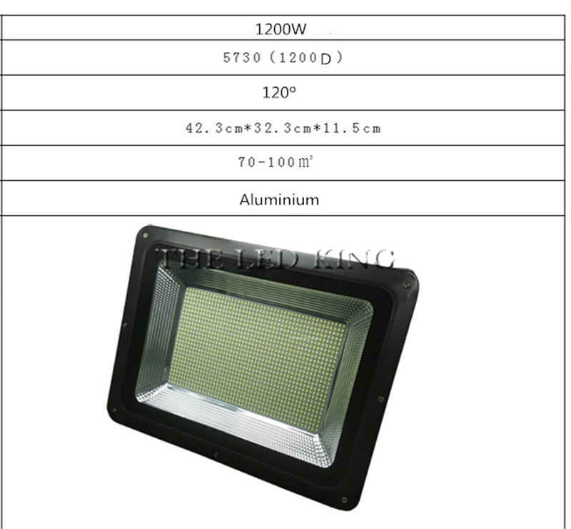 Led projektør 1200w 600w 300w 150w 80w ultra tynd led flood light spotlight udendørs 220v ip66 udendørs væglampe flood light led