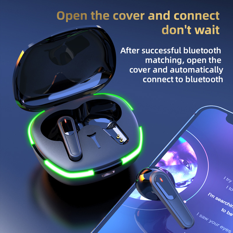 Tws Pro60 Bluetooth-Kopfhörer Wireless-Kopfhörer Headset mit Geräusch unterdrückung und Mikrofon-Hifi-Stereo-Sport-Ohrhörer für Smartphones