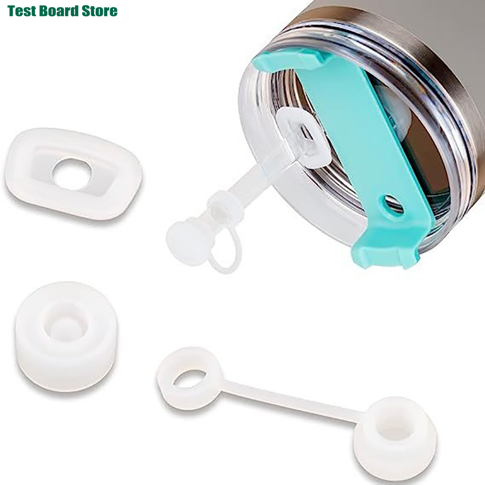 6Piece cup lid silicone spill proof plug Stanley cup straw lid leak proof plug compatible with 1.0 40oz/30oz