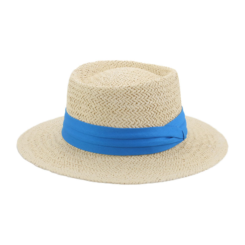 Zomer Vrouwen Hoeden Brede Rand Ronde Top Riem Band Stro Zon Hoeden Kaki Zwarte Zon Bescherming Casual Outdoor Strand Stro zon Hoeden: 7