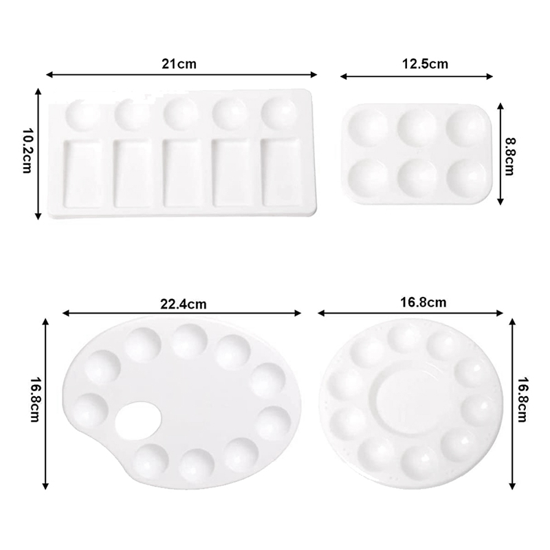 Paleta de pintura y juego de cuchillos para pintar, juego de herramientas de pintura para manualidades DIY, pintura al óleo, mezcla de pinturas, mezcla acrílica