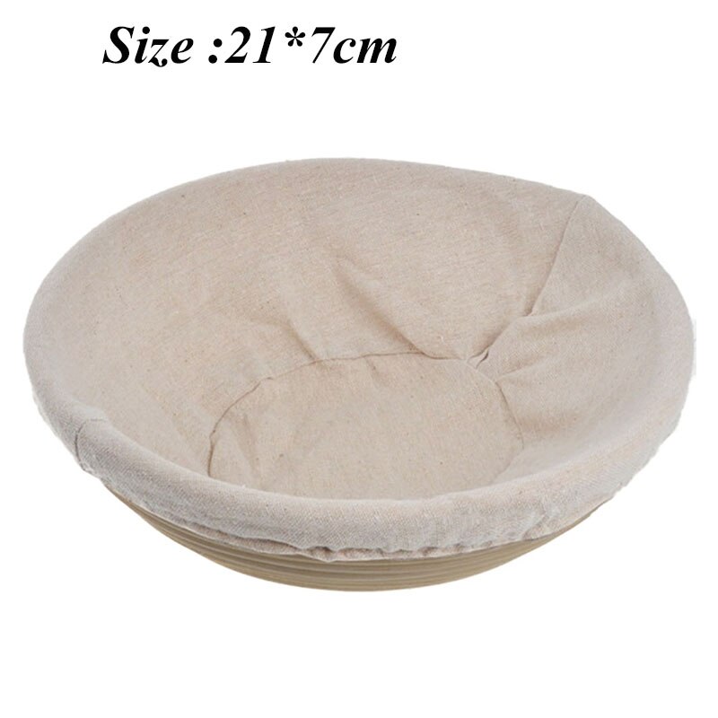 Cesta de fermentación de ratán Natural, cesta REDONDA/Ovalada para pan, masa de mimbre, cestas de prueba de masa de ratán: A3