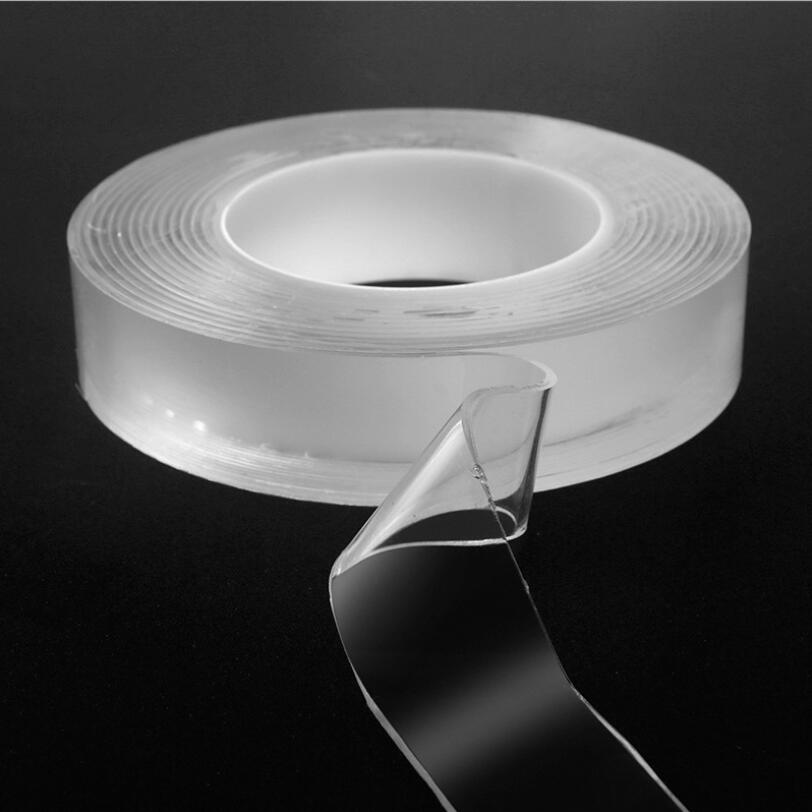 Dikker Nano Magic Tape Dubbelzijdige Tape Transparante Herbruikbare Waterdichte Lijm Tegel Tapes Wasbare Reinigbare Home Decor Tape: 2 cm x 3 m