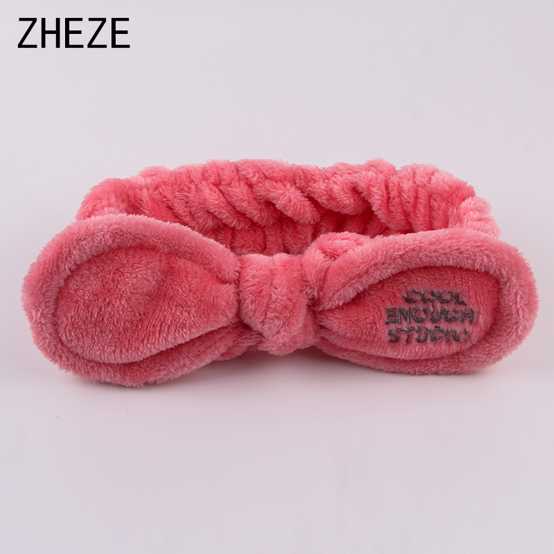 Diadema para lavar la cara con cuerno de unicornio para mujer, diadema de lana Coral blando para maquillaje, Spa, accesorios para el cabello DIY para niña 2023
