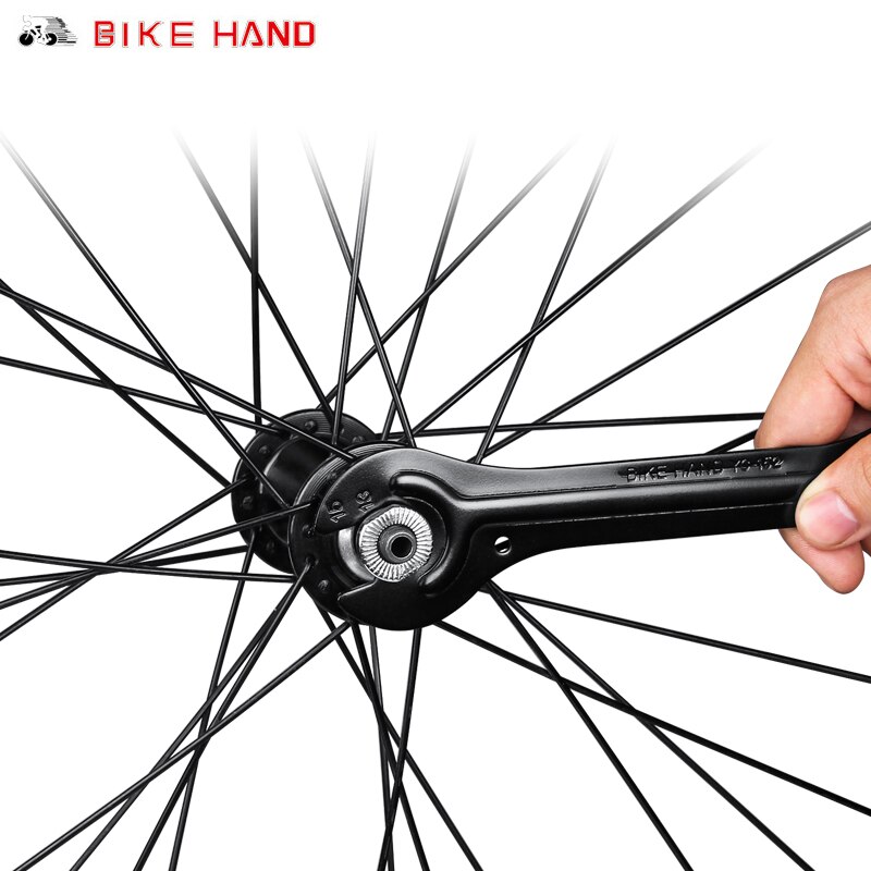 BikeHand 2pcs Bicycle Hub Cone Spanner Wrench 13/14/15/16mm Double Ends Dual Sizes Bike Repair Tools Cup Cone Bearing Bike Tools