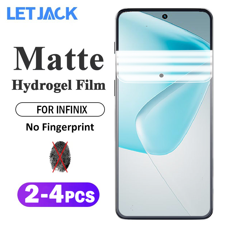 2-4- delt mat hydrogelfilm til infinix 50 40 pro 4g skærmbeskytter til infinix 50i 40i 30i 30 zero 5g, ikke glas