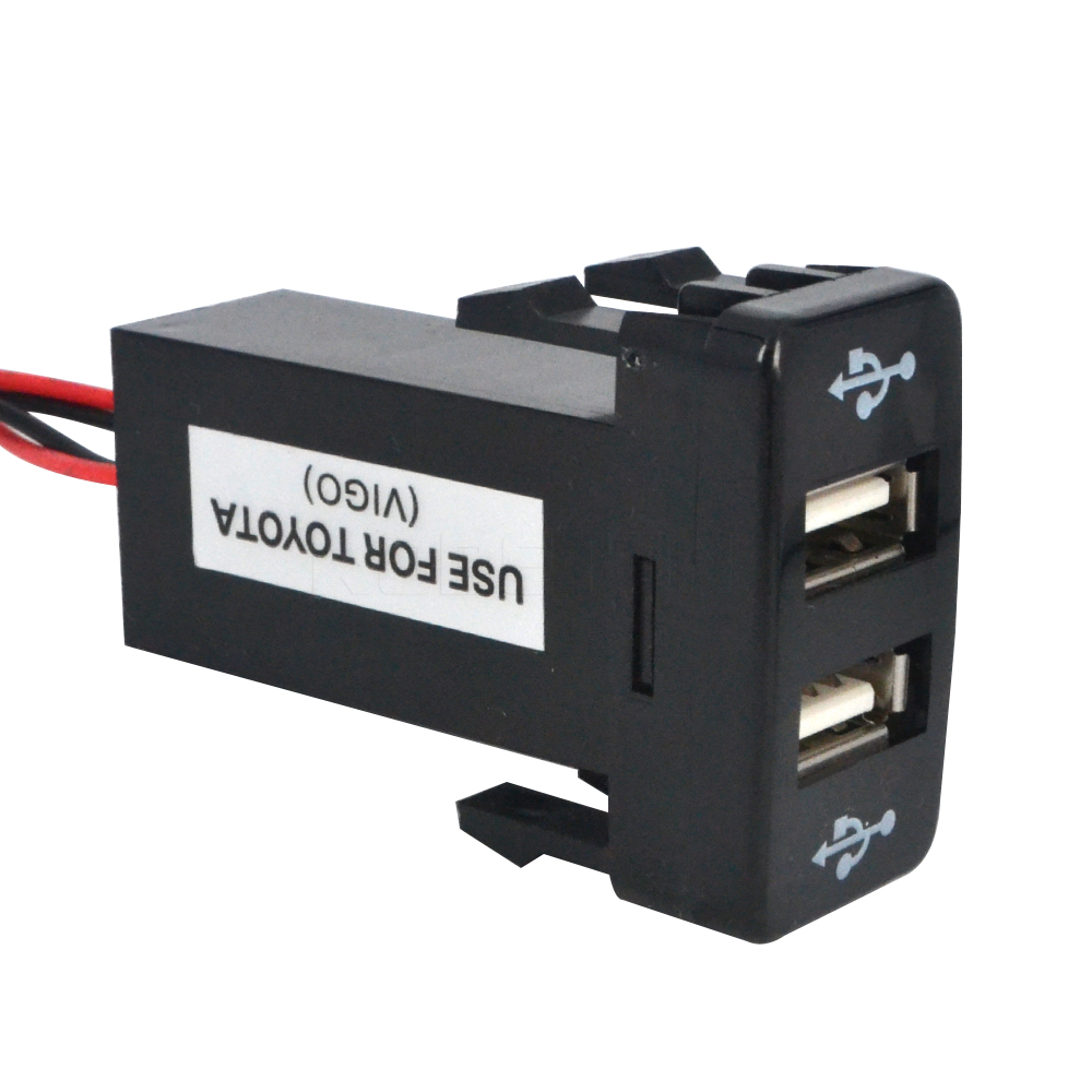 Kebidu usb-autoladegerät 12v ~ 24v to 5v / 2.1a 2-- port usb 2.0 fahrzeug-wechselrichter-konverter für toyota