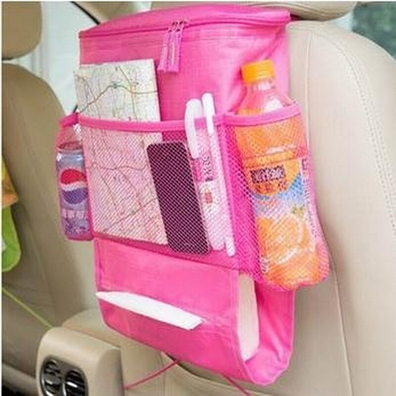 Organizador de fixação cinto de armazenamento saco para crianças crianças fitas mágicas carro accessries estiva tidying organizadores do carro-estilo