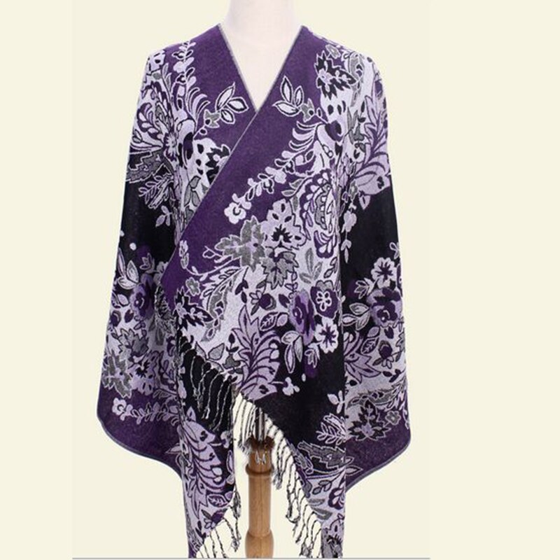 Runmeifa langt plaid tørklæde kvinder vinter print tørklæder sjaler wrap pashmina tørklæde varm cashmere kvinde stole tørklæder 190 x 70cm