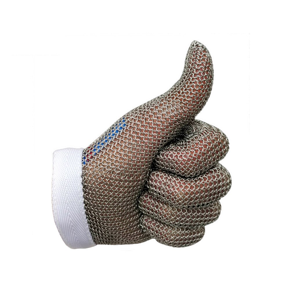 1 Stuk Kettingzaag Handschoenen Vingers Snijbestendige Staaldraad Handschoenen Anti-Snijden Beschermende Handschoenen Bescherming Draad Vlees Handschoenen FG04