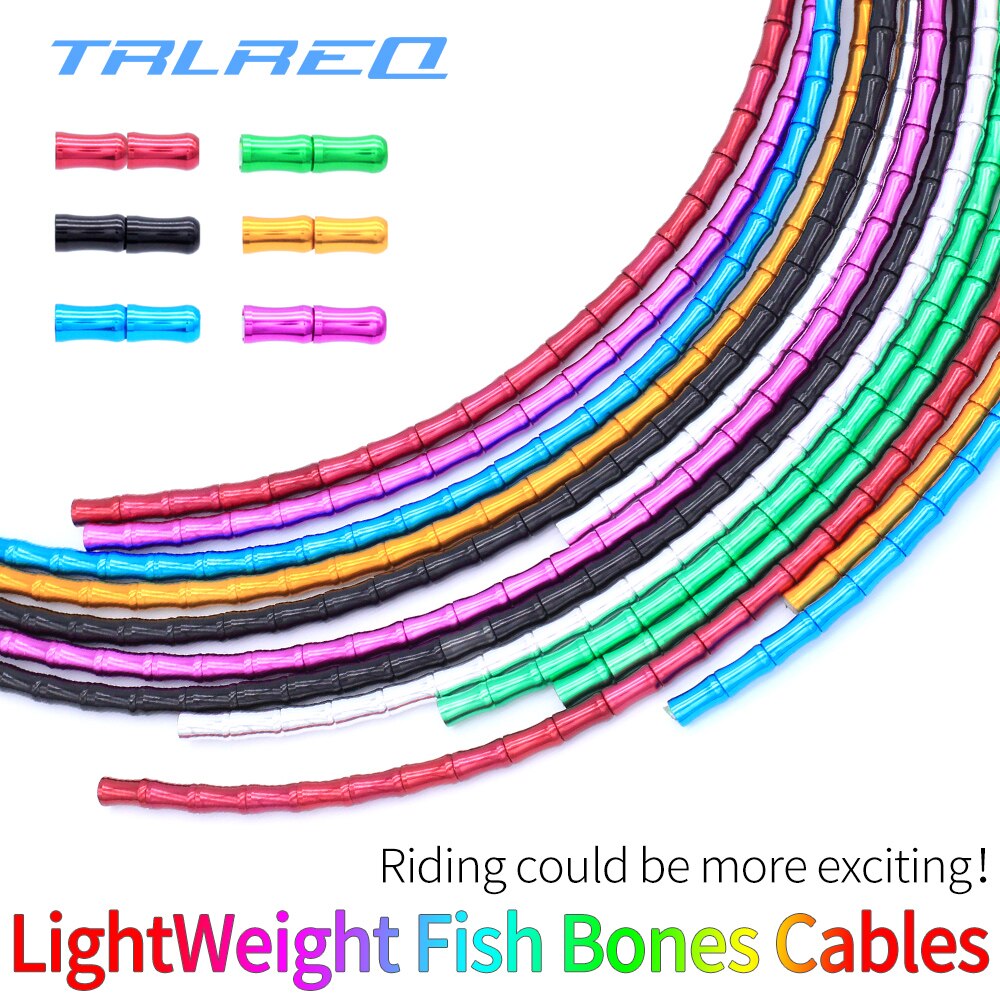 1900mm Bamboe Fiets Derailleur Shift Kabel Aluminium Links MTB Racefiets Derailleur Remkabel