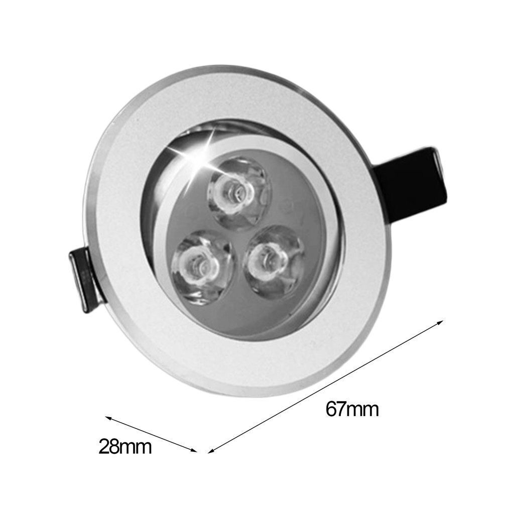 ICOCO 3W/5W LED Downlight Recessed Indoor Ceiling Light Spot Light Round Background Wall Cabinet Display Counter Home Lamp
