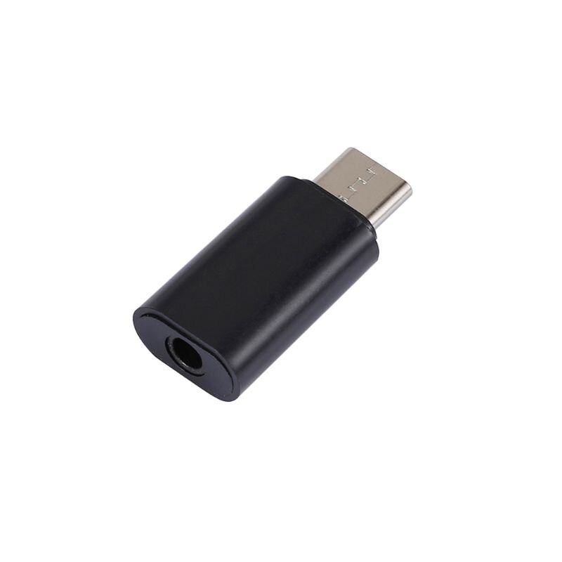 Usb c type c audio han  to 3.5mm hun adapter aux jack mini bærbar stereo øretelefon headset konverter adapter: 1