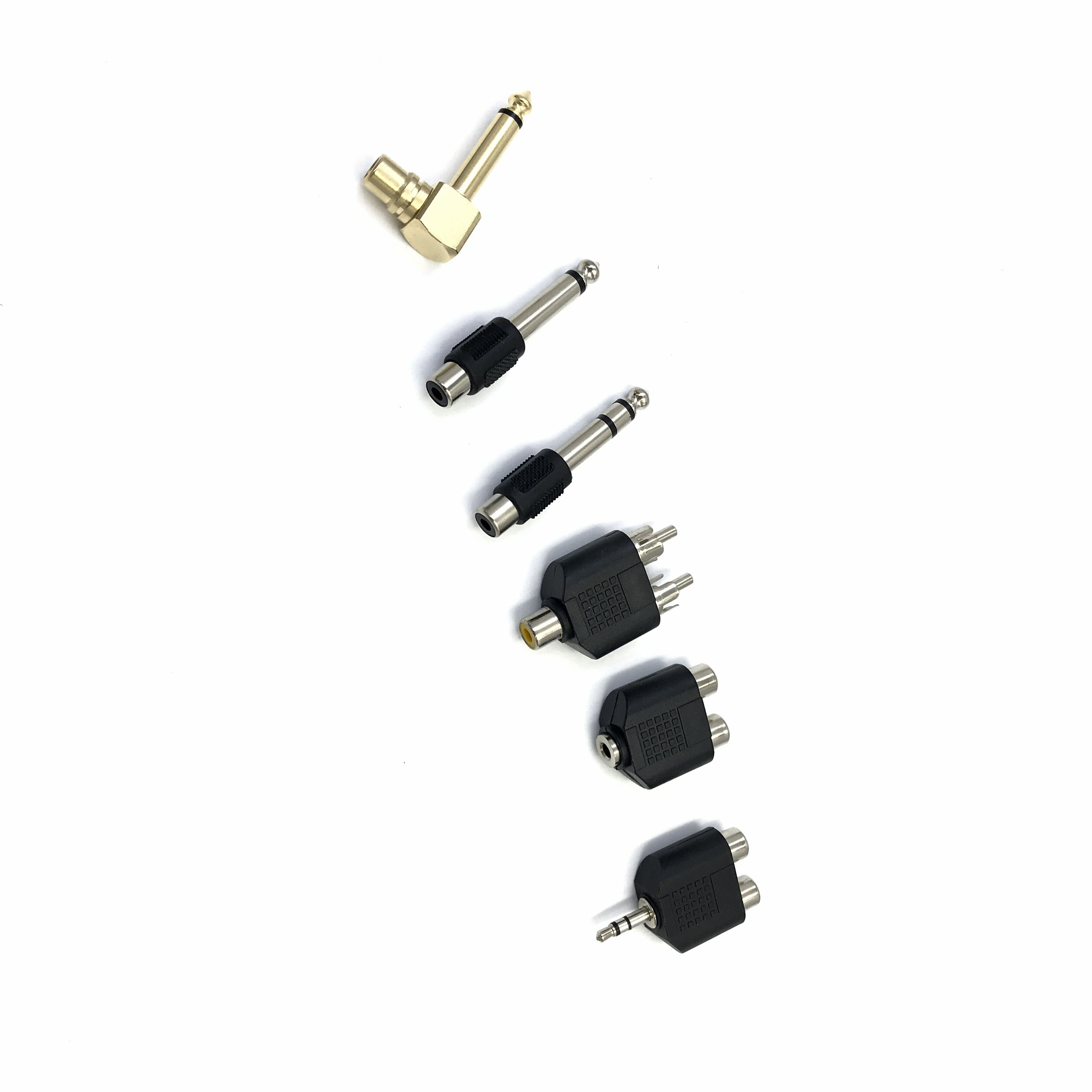 17 types d'adaptateurs RCA connecteur de prise Audio RCA mâle femelle à RCA 3.5mm 6.35mm mono stéréo mâle femelle