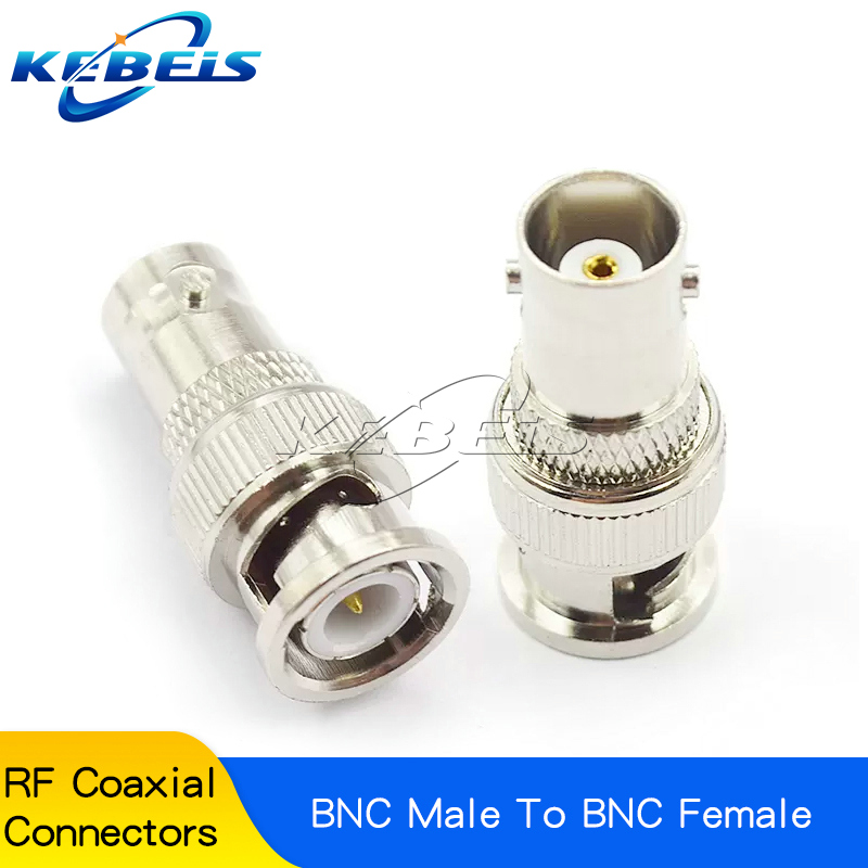 Conector BNC Q9 a BNC macho y hembra, Conector de ángulo recto de 90 grados, tipo T, divisor de 3 vías y 4 vías, adaptador RF doble macho y hembra, 1 piezas: Blanco