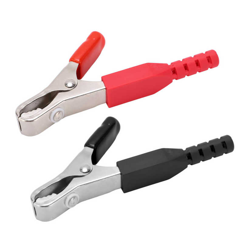 Battery Safety Clamp Heavy Duty Welding High Accuracy /Set 40A Battery Charger Clip for Electronic Industrial Equipment