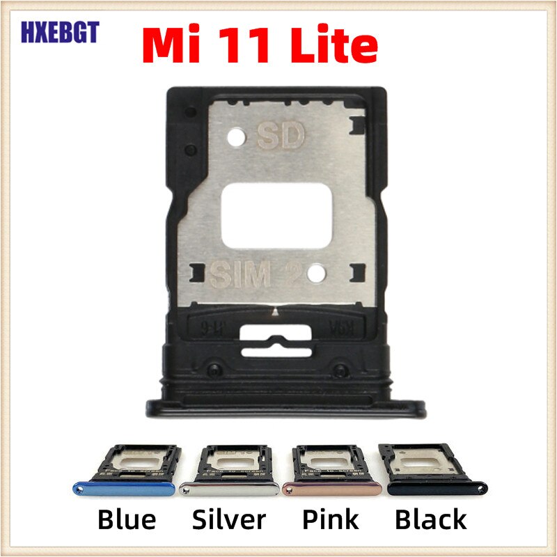 Per Xiaomi Mi 11 Lite Mi11 Lite 5G supporto per vassoio per scheda Sim di alta qualità supporto per Slot per vassoio SIM presa per adattatore parti di riparazione